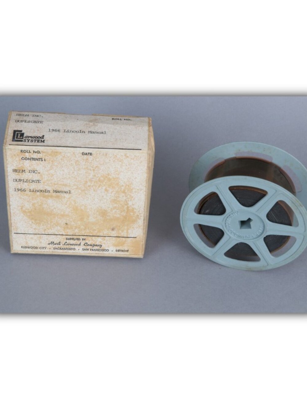 1966 Lincoln shop manual on film